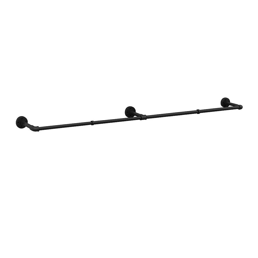 Barre Porte Vêtement Mural Noir Onyx disponible sur Mon Portant Vetement