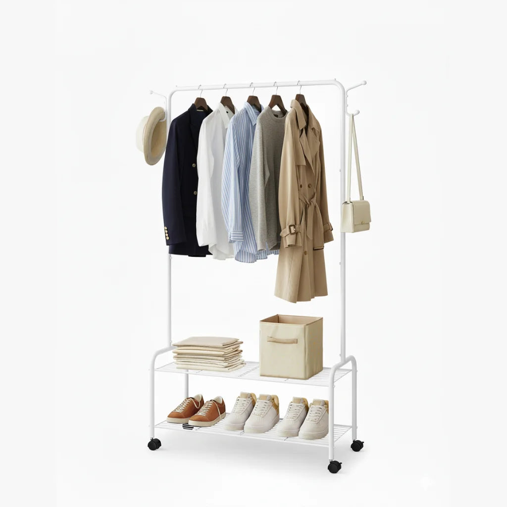 Penderie Portable Blanc Polaire disponible sur Mon Portant Vetement