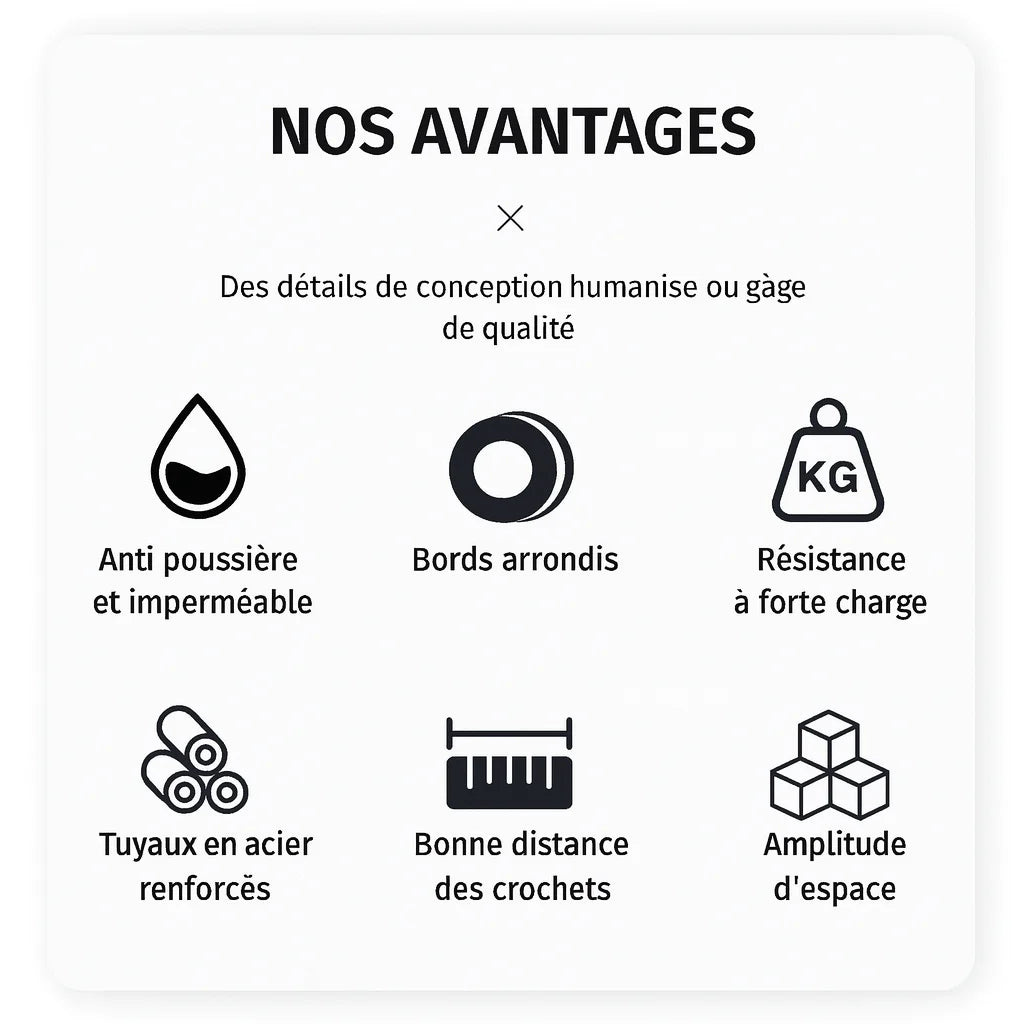 Portant à Vêtement Blanc disponible sur My Store