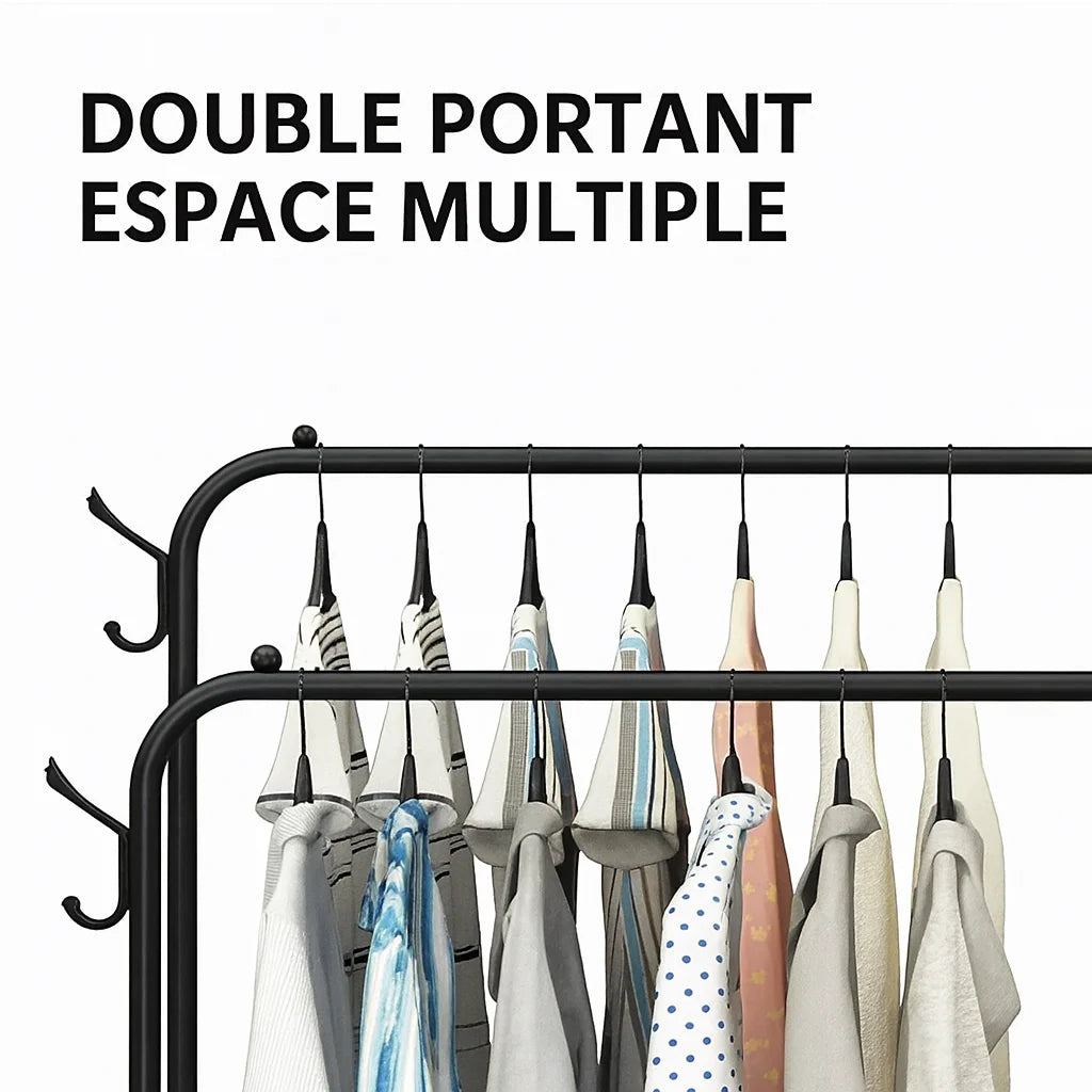 Portant Double Vêtement Solide disponible sur My Store