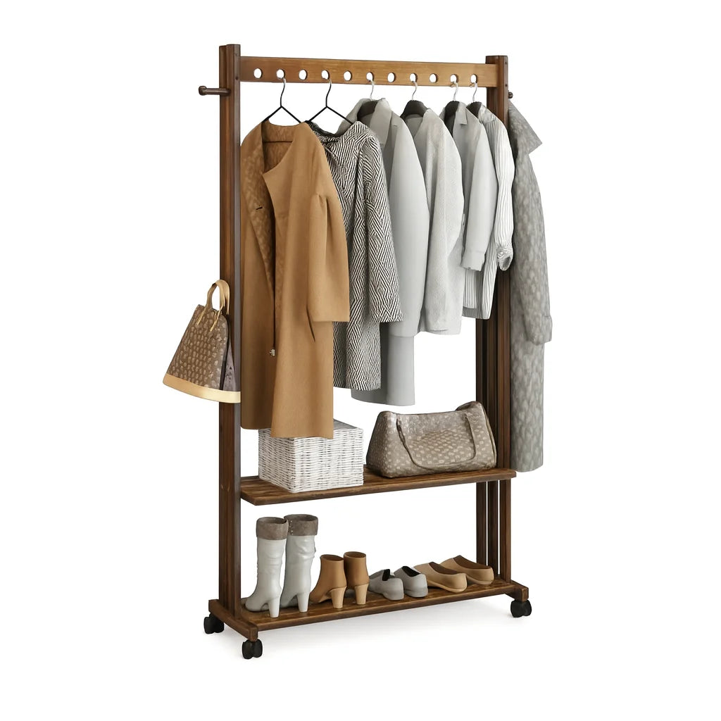 Portant Vêtement Bois Ancien disponible sur My Store