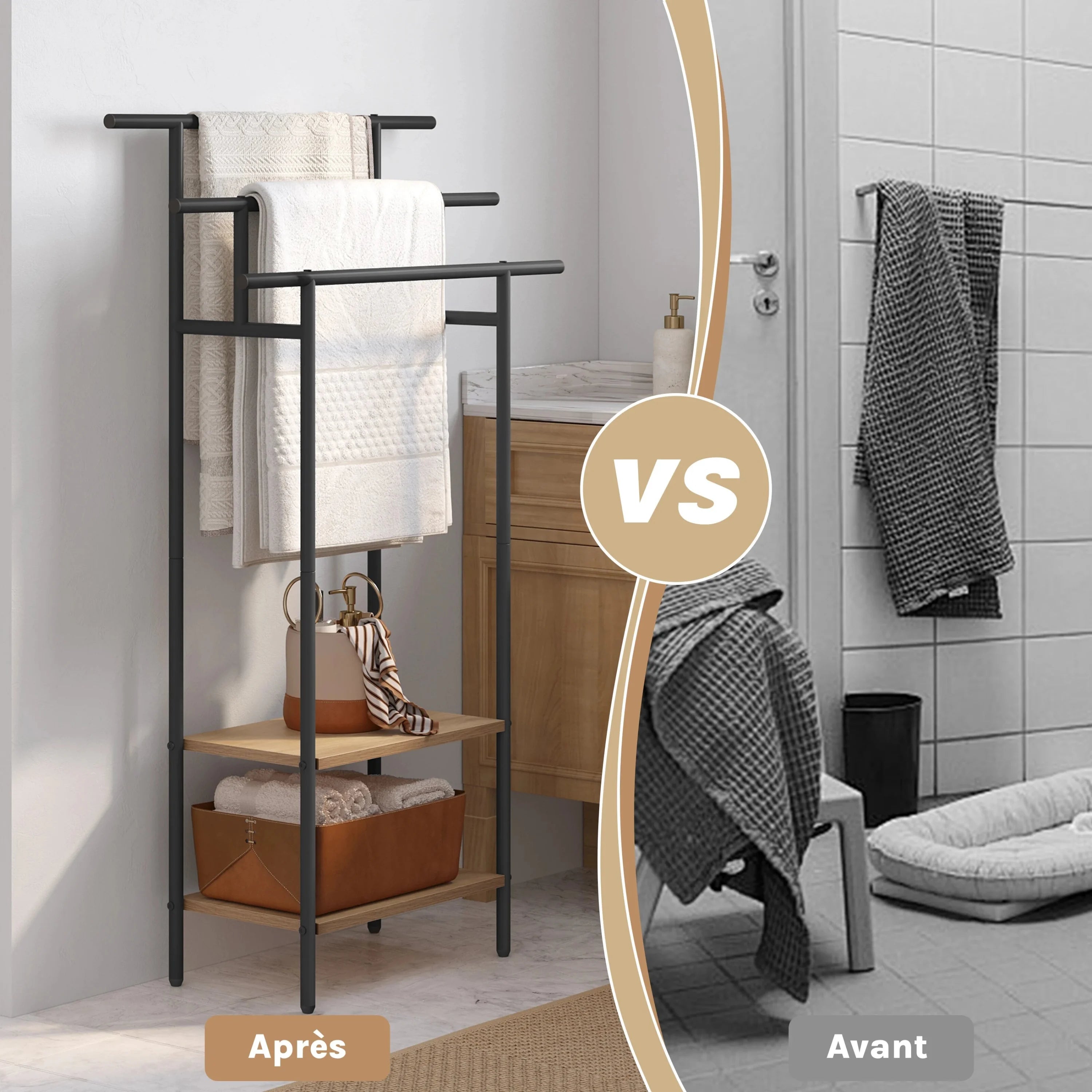 Porte Vêtement Salle de Bain disponible sur Mon Portant Vetement