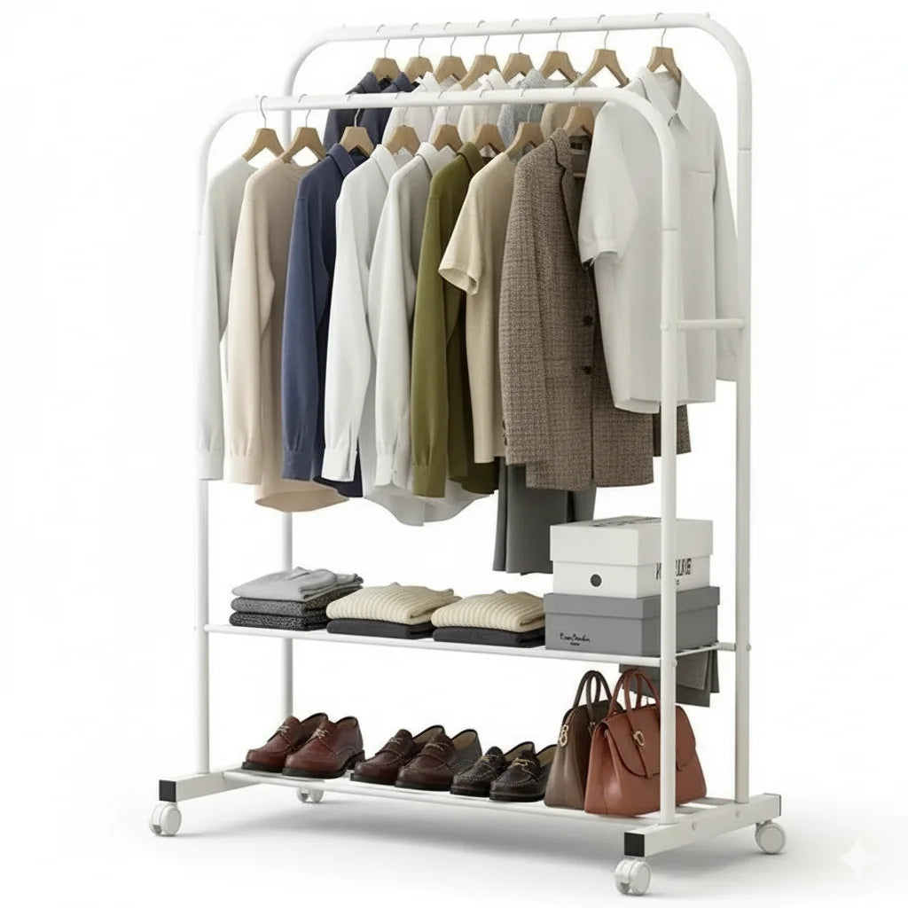 Portique à Vêtements Blanc Polaire disponible sur Mon Portant Vetement