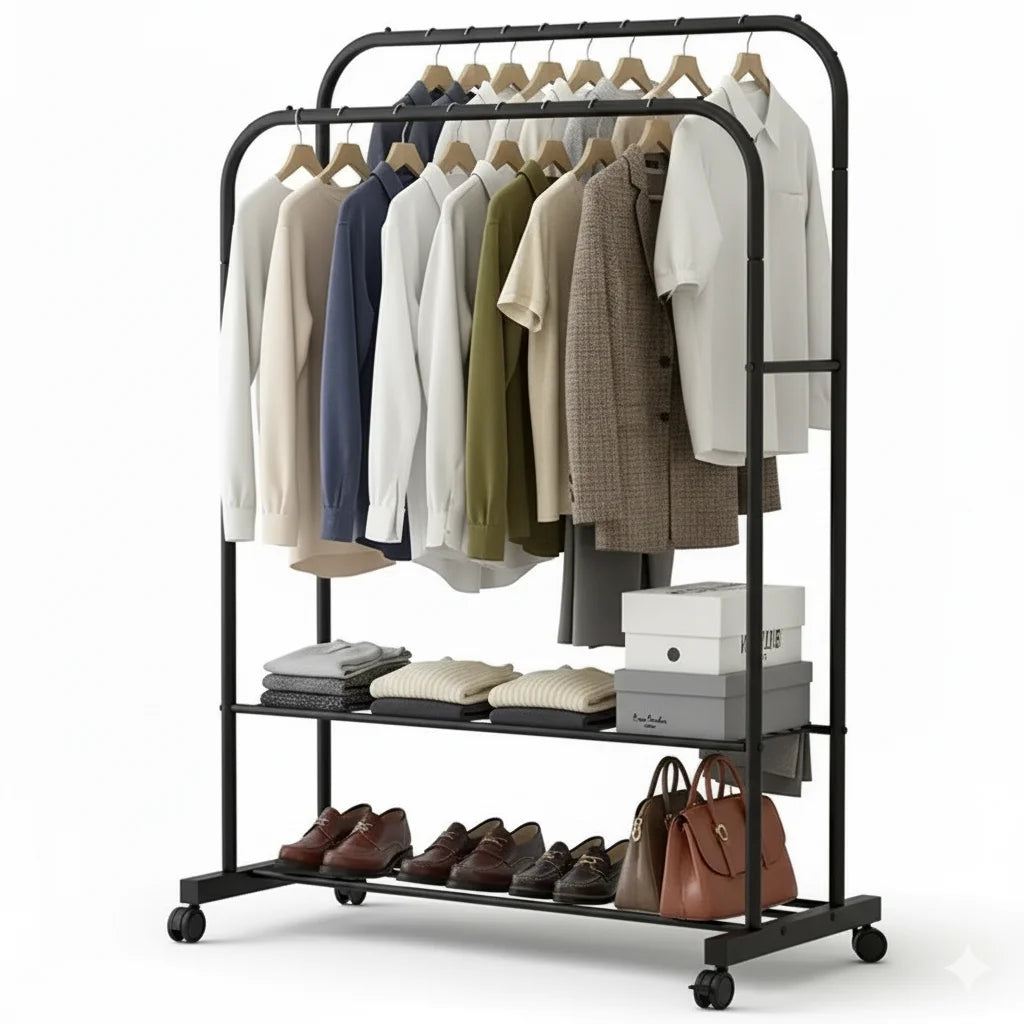 Portique à Vêtements Noix Onyx disponible sur Mon Portant Vetement